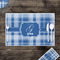 Plaid Disposable Paper Placemat - In Context