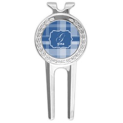 Plaid Golf Divot Tool & Ball Marker (Personalized)