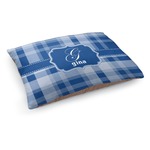Plaid Dog Bed - Medium w/ Name and Initial