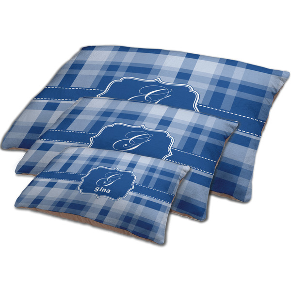 Plaid Dog Beds - MAIN (sm, med, lrg)