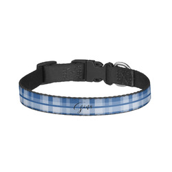 Plaid Dog Collar - Small (Personalized)