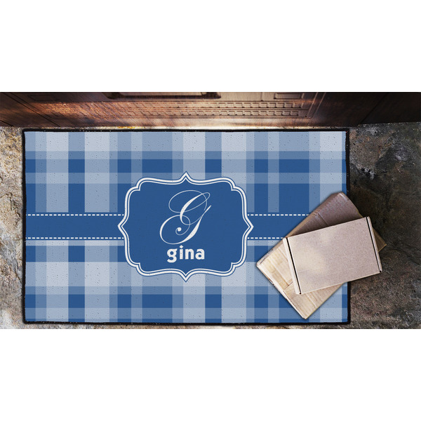 Plaid Door Mat - LIFESTYLE (Lrg)