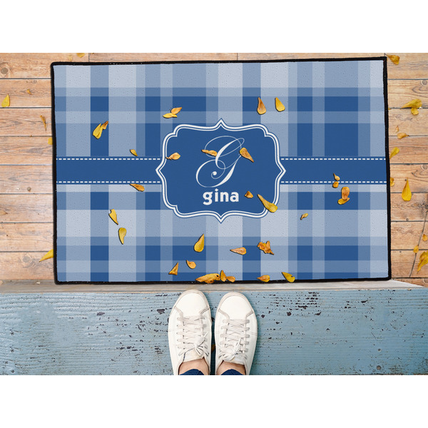 Plaid Door Mat - LIFESTYLE (Med)