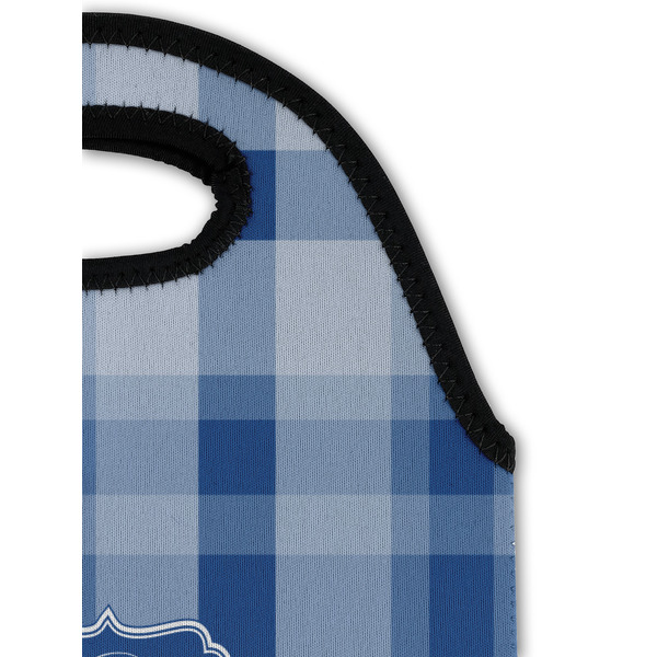 Plaid Double Wine Tote - Detail 1 (new)