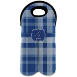 Plaid Wine Tote Bag (2 Bottles) (Personalized)