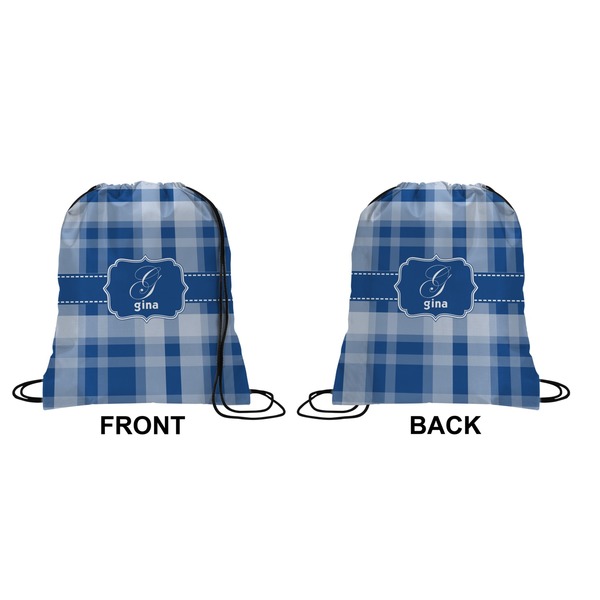Plaid Drawstring Backpack
