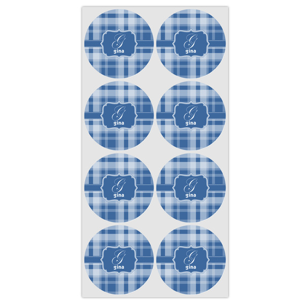 Plaid Drink Topper - Medium - Set of 12