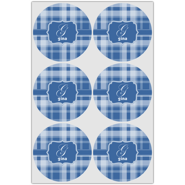 Plaid Drink Topper - XLarge - Set of 6