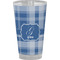 Plaid Pint Glass - Full Color - Front View