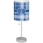Plaid 7" Drum Lamp with Shade (Personalized)