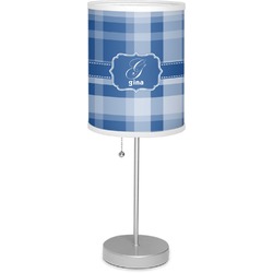 Plaid Lamp with Drum Shade (Personalized)