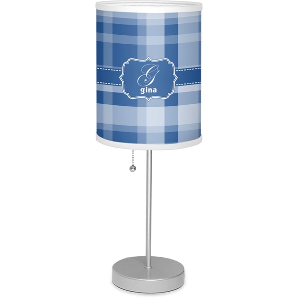 Custom Plaid Lamp with Drum Shade (Personalized)