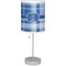 Plaid Drum Lampshade with base included