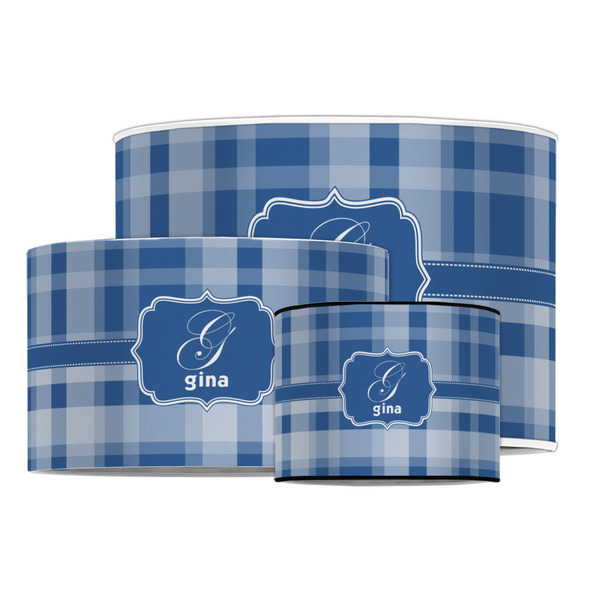 Plaid Drum Lampshades - MAIN