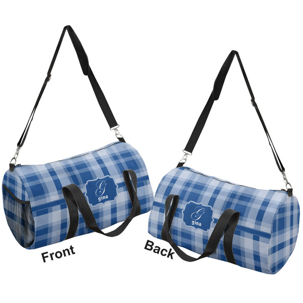 Plaid Duffle bag large front and back sides