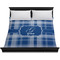 Plaid Duvet Cover - King - On Bed - No Prop