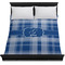 Plaid Duvet Cover - Queen - On Bed - No Prop
