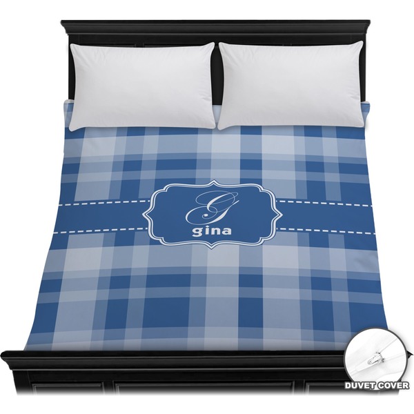 Custom Plaid Duvet Cover - Full / Queen (Personalized)