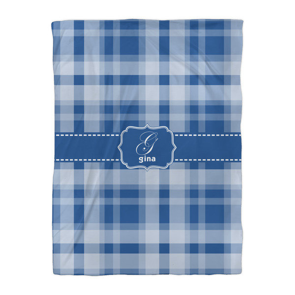 Plaid Duvet Cover - Twin XL - Front