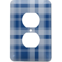 Plaid Electric Outlet Plate (Personalized)