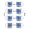 Plaid Espresso Cup Set of 4 - Apvl