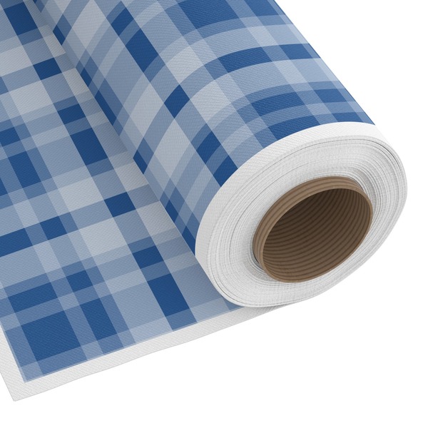 Custom Plaid Fabric by the Yard - Copeland Faux Linen