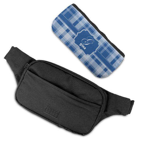 Plaid Fanny Packs - FLAT (flap off)