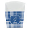 Plaid French Fry Favor Box - Front View