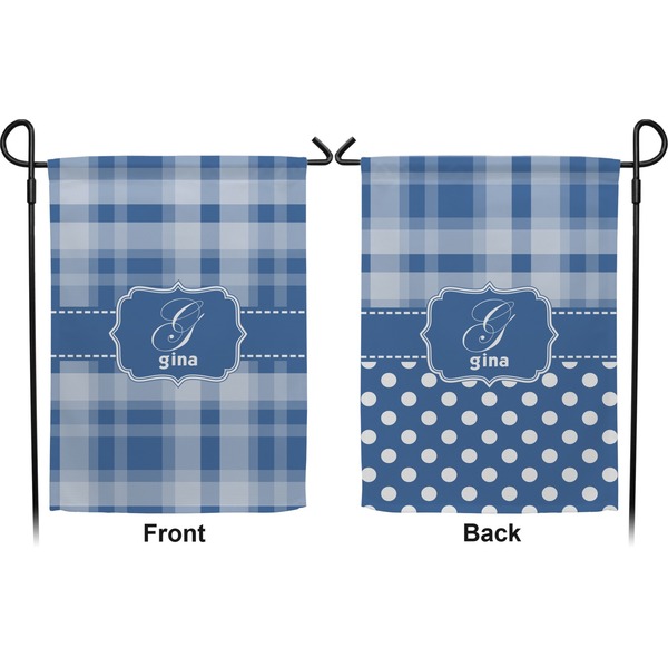 Plaid Garden Flag - Double Sided Front and Back
