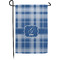 Plaid Small Garden Flag - Single Sided w/ Name and Initial