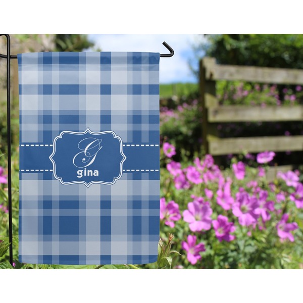 Plaid Garden Flag - Outside In Flowers