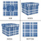 Plaid Gift Boxes with Lid - Canvas Wrapped - Medium - Approval