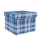 Plaid Gift Boxes with Lid - Canvas Wrapped - Medium - Front/Main