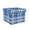 Plaid Gift Box with Lid - Canvas Wrapped - Medium (Personalized)