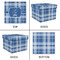 Plaid Gift Boxes with Lid - Canvas Wrapped - Small - Approval