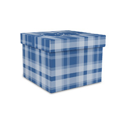 Plaid Gift Box with Lid - Canvas Wrapped - Small (Personalized)