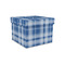Plaid Gift Boxes with Lid - Canvas Wrapped - Small - Front/Main