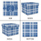Plaid Gift Boxes with Lid - Canvas Wrapped - XX-Large - Approval