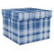 Plaid Gift Boxes with Lid - Canvas Wrapped - XX-Large - Front/Main