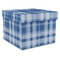 Plaid Gift Box with Lid - Canvas Wrapped - XX-Large (Personalized)
