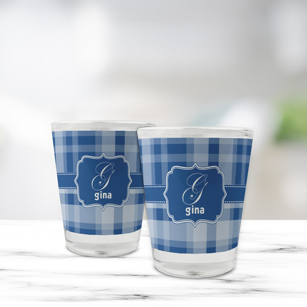 Plaid Glass Shot Glass - Standard - LIFESTYLE