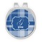 Plaid Golf Ball Marker - Hat Clip - Silver