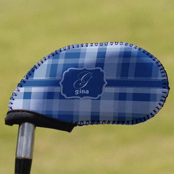 Custom Plaid Golf Club Iron Cover (Personalized)