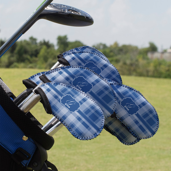 Custom Plaid Golf Club Iron Cover - Set of 9 (Personalized)