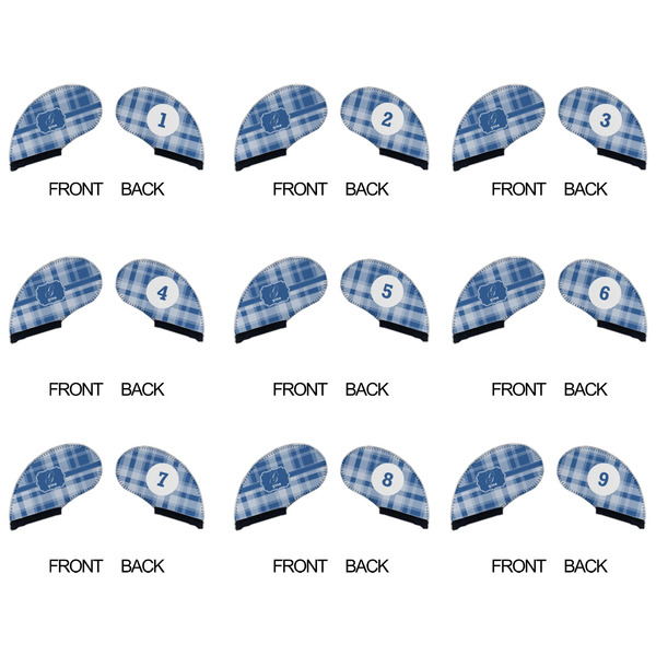 Plaid Golf Club Covers - APPROVAL (set of 9)