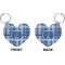 Plaid Heart Keychain (Front + Back)