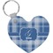 Plaid Heart Keychain (Personalized)