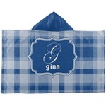 Plaid Kids Hooded Towel (Personalized)
