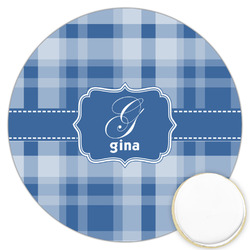 Plaid Printed Cookie Topper - 3.25" (Personalized)
