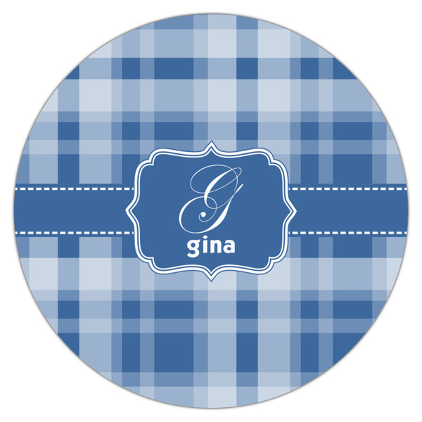 Plaid Icing Circle - Medium - Single